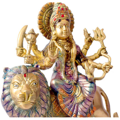 Navratri Exquisite Brass Maa Durga Idol
