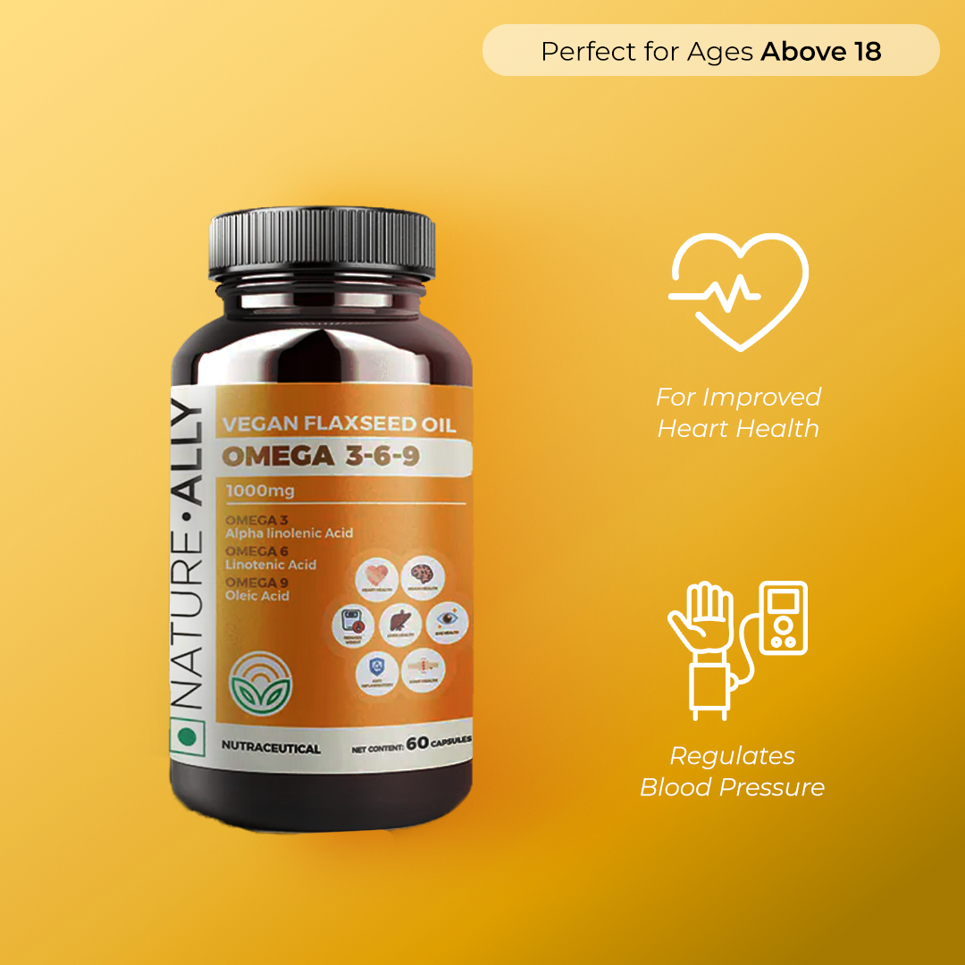 OmegaBoost  Vegan Plant-Based Omega 3-6-9 with 1000mg Flaxseed Oil