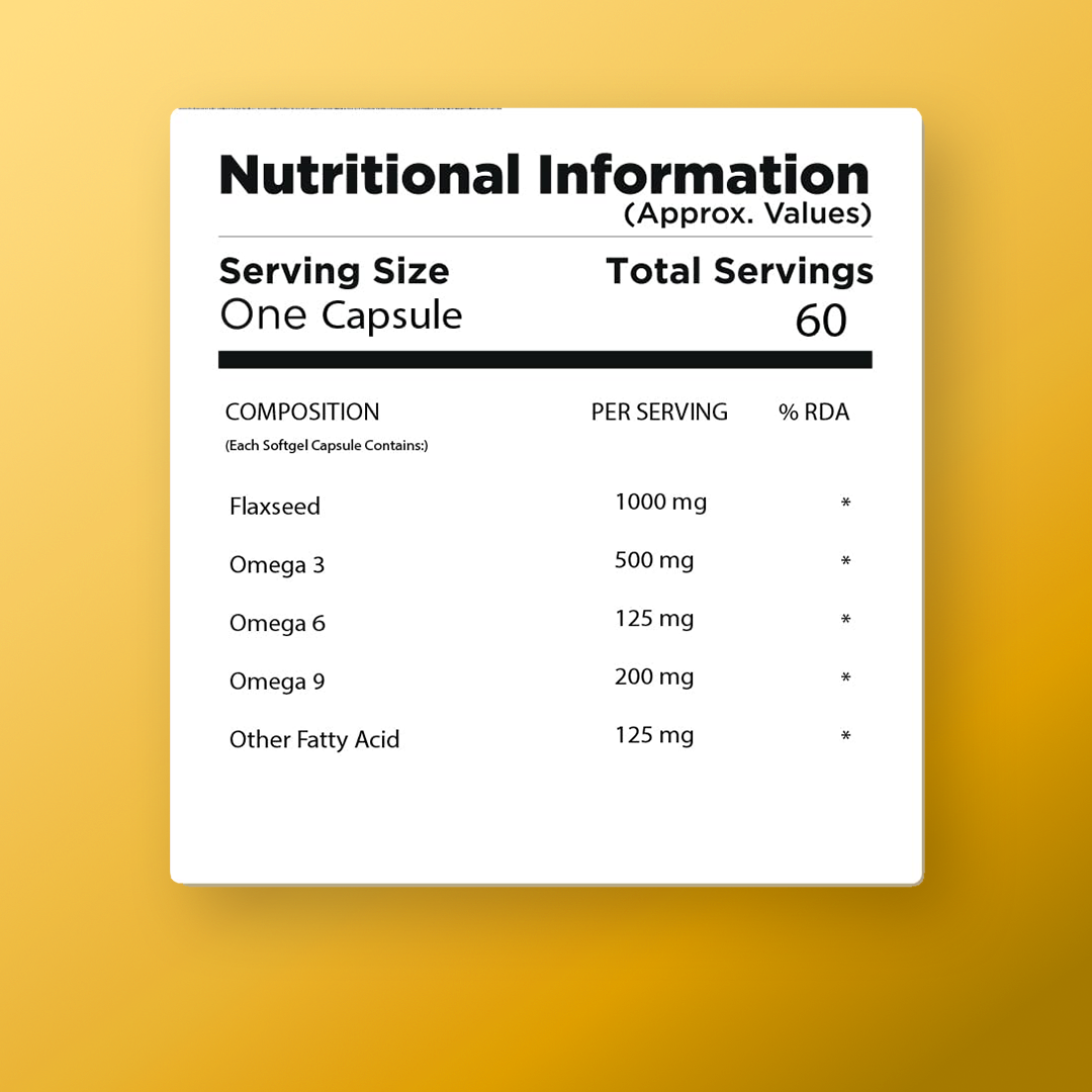 OmegaBoost  Vegan Plant-Based Omega 3-6-9 with 1000mg Flaxseed Oil