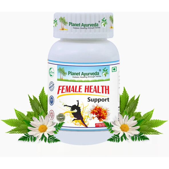 Planet Ayurveda Female Health Support - Best Herbal Remedy For Overall Health In Females - 60 Capsules