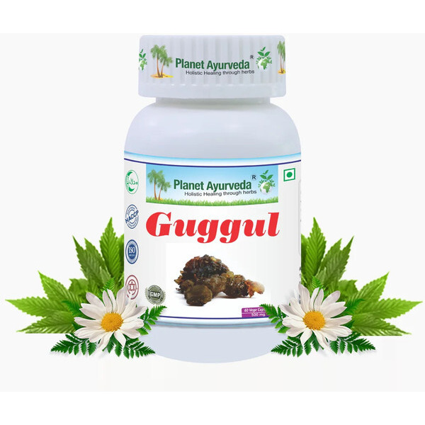 Planet Ayurveda Guggul Capsules - Herbal Remedy That Helps To Lose Weight In A Natural Way - 60 Capsules