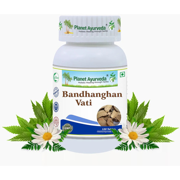 Planet Ayurveda Bandhanghan Vati - Herbal Remedy That Supports And Maintains A Healthy Digestive System - 120 Tablets