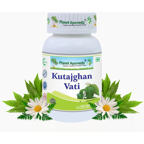 Planet Ayurveda Kutajghan Vati - Herbal Remedy For Healthy Digestive System, Useful In Digestive Disorders - 120 Tablets