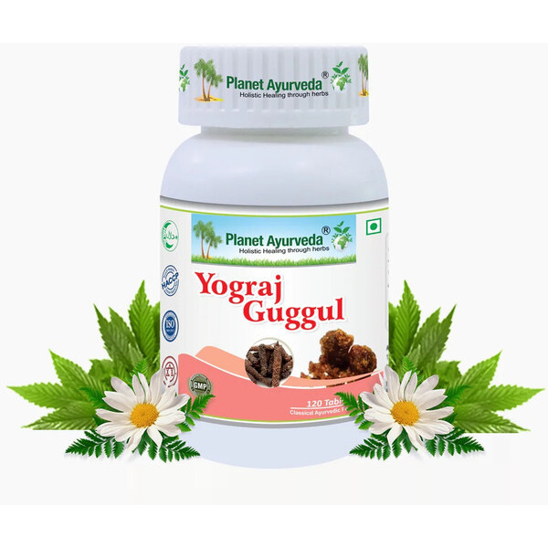 Planet Ayurveda Yograj Guggul - Natural Remedy That Rejuvenates And Strengthens The Skeletal And Neuromuscular System - 120 Tablets