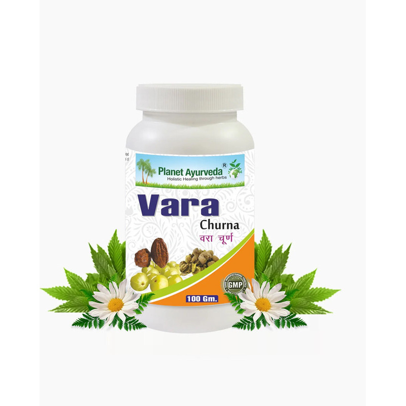 Planet Ayurveda Vara Churna - Herbal Remedy For Cleansing The Colon And Constipation - 100Gr Powder