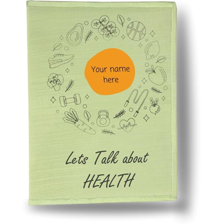 IVillage Poly Silk Printed File Folders | Suitable for Kids, Teenagers and Adults | Theme Based - Health | Lightweight, Durable and Eco - Friendly | Pakc of 1 | Green | Size  14*10 Inches
