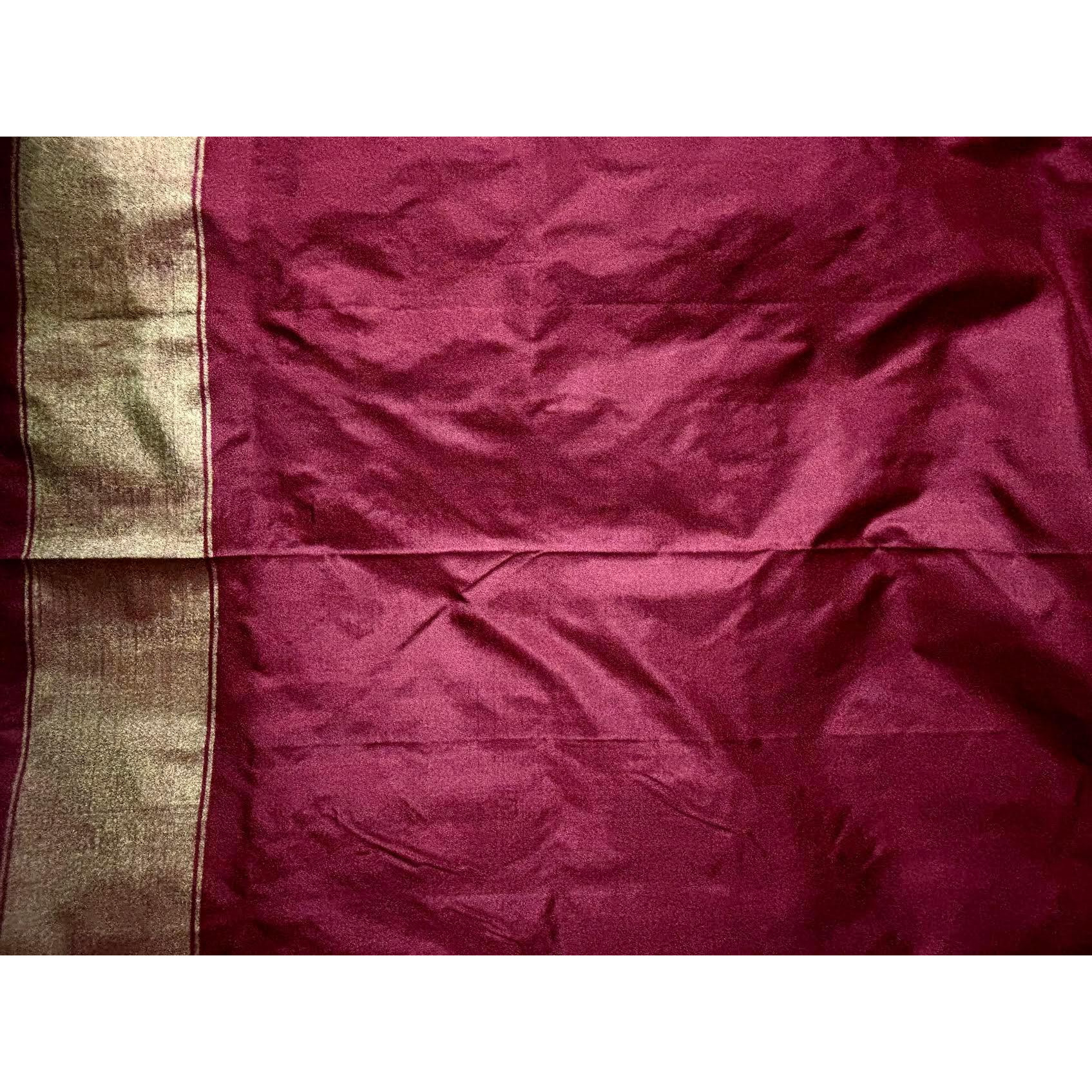 Pure Pochampally Ikkat Silk Patola Maroon Color Saree