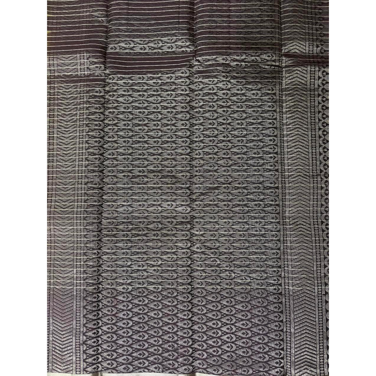 Olive Green Black Designer Kanchi Pure Soft Silk Saree