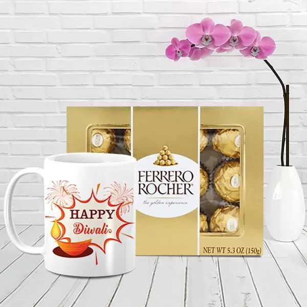 Diwali Special Mug & Ferrero Rocher