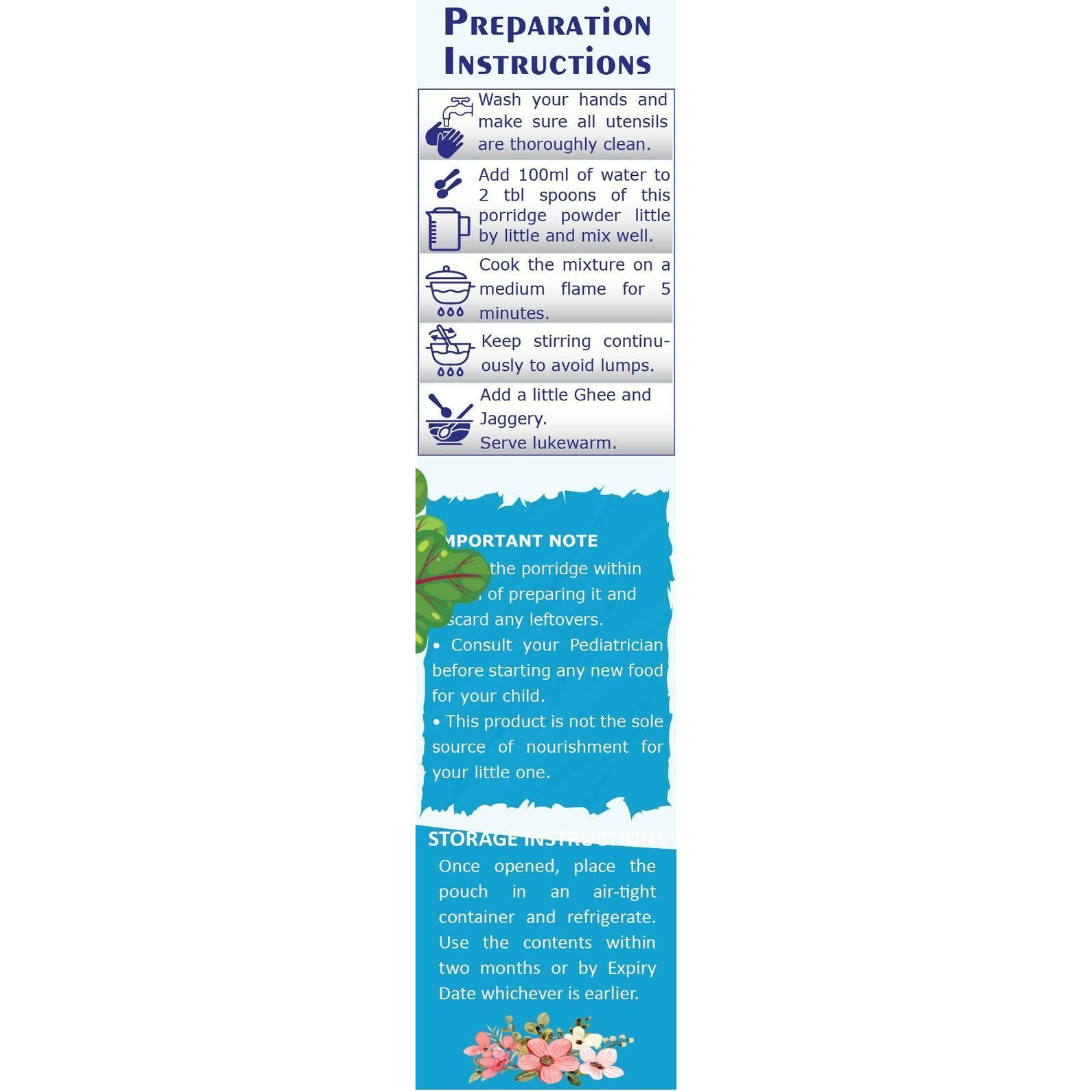 TummyFriendly Foods Organic Sprouted Multi Grain Fruit Vegetable Porridge Mix|600g (200g each pack) Cereal (600 g, Pack of 3, 8+ Months)