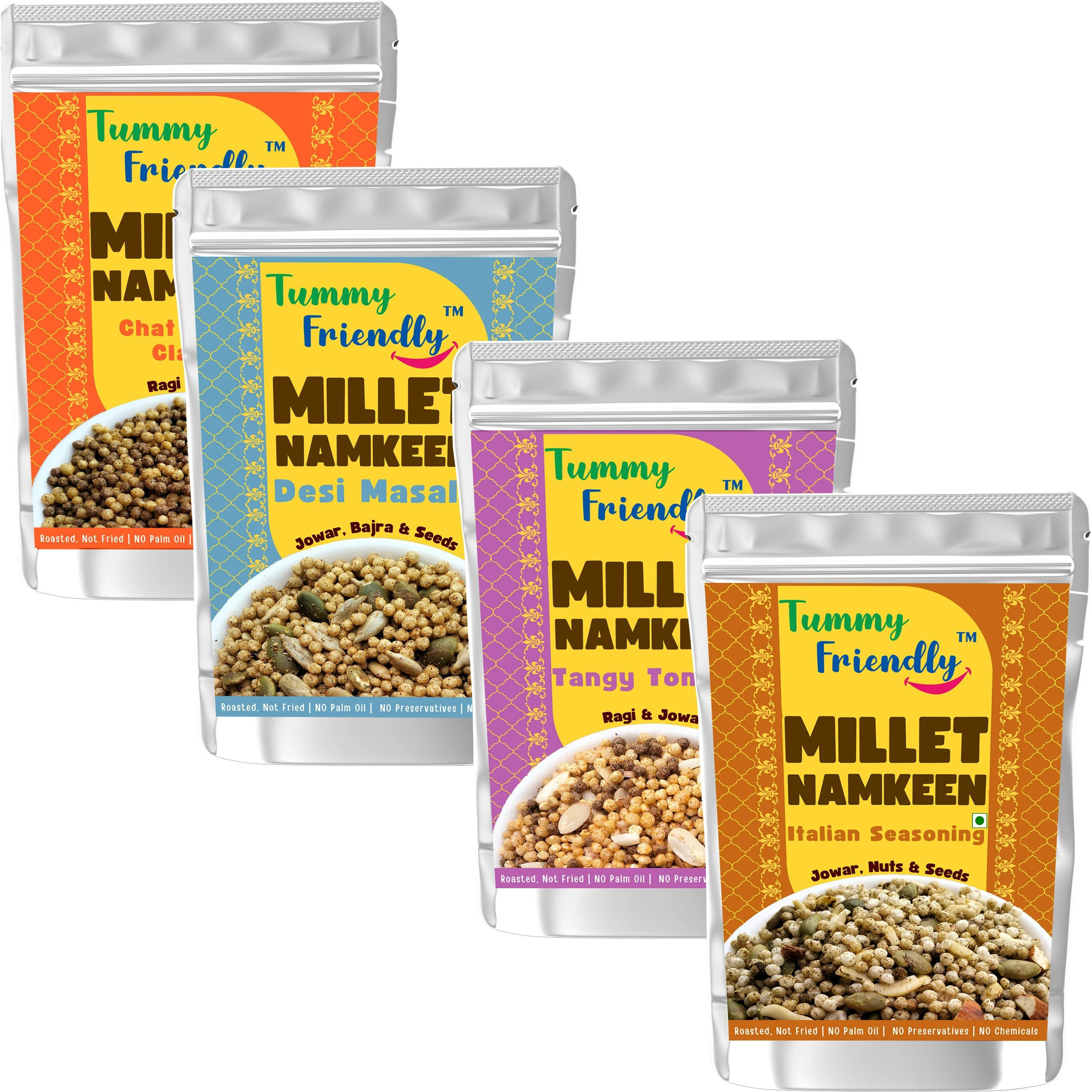 TummyFriendly Foods TummyFriendly Healthy Snacks for Kids - MilletBites-ChocoNuts Puffcorn (4 x 70 g)