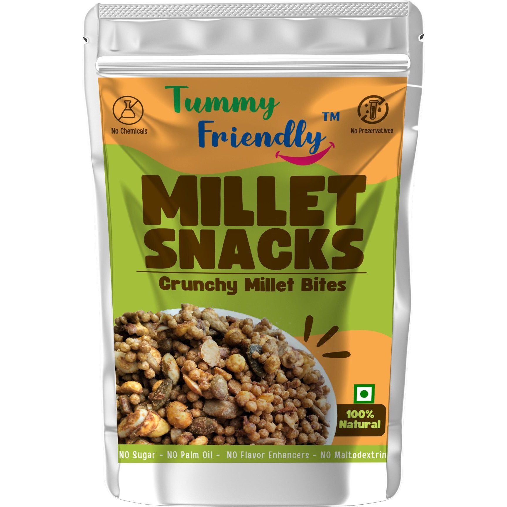 TummyFriendly Foods TummyFriendly Healthy Snacks -ChcoCrips-SweetSalt-ChcoNuts Puffcorn (3 x 70 g)