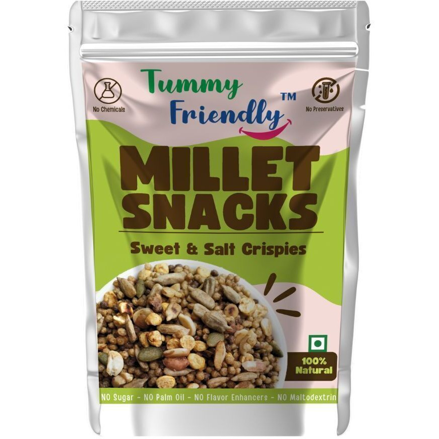 TummyFriendly Foods TummyFriendly Milt Namkn Mixt. Healthy Snacks Chat,Desi,Tangy,Italian-4,70g Each Puffcorn (4 x 70 g)