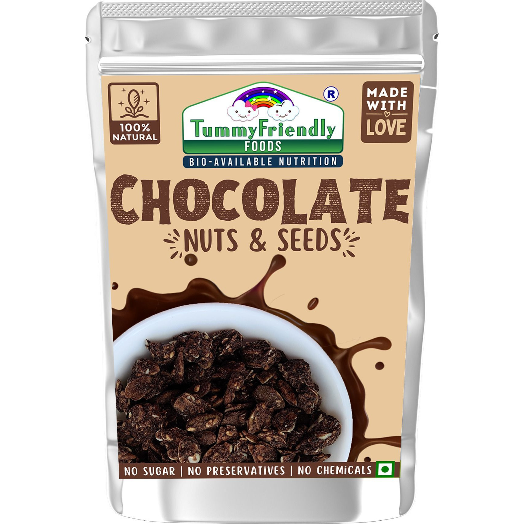 TummyFriendly Foods TummyFriendly Healthy Snacks for Kids-ChocoCripsies-MilletBites-Choconuts Puffcorn (2 x 70 g)