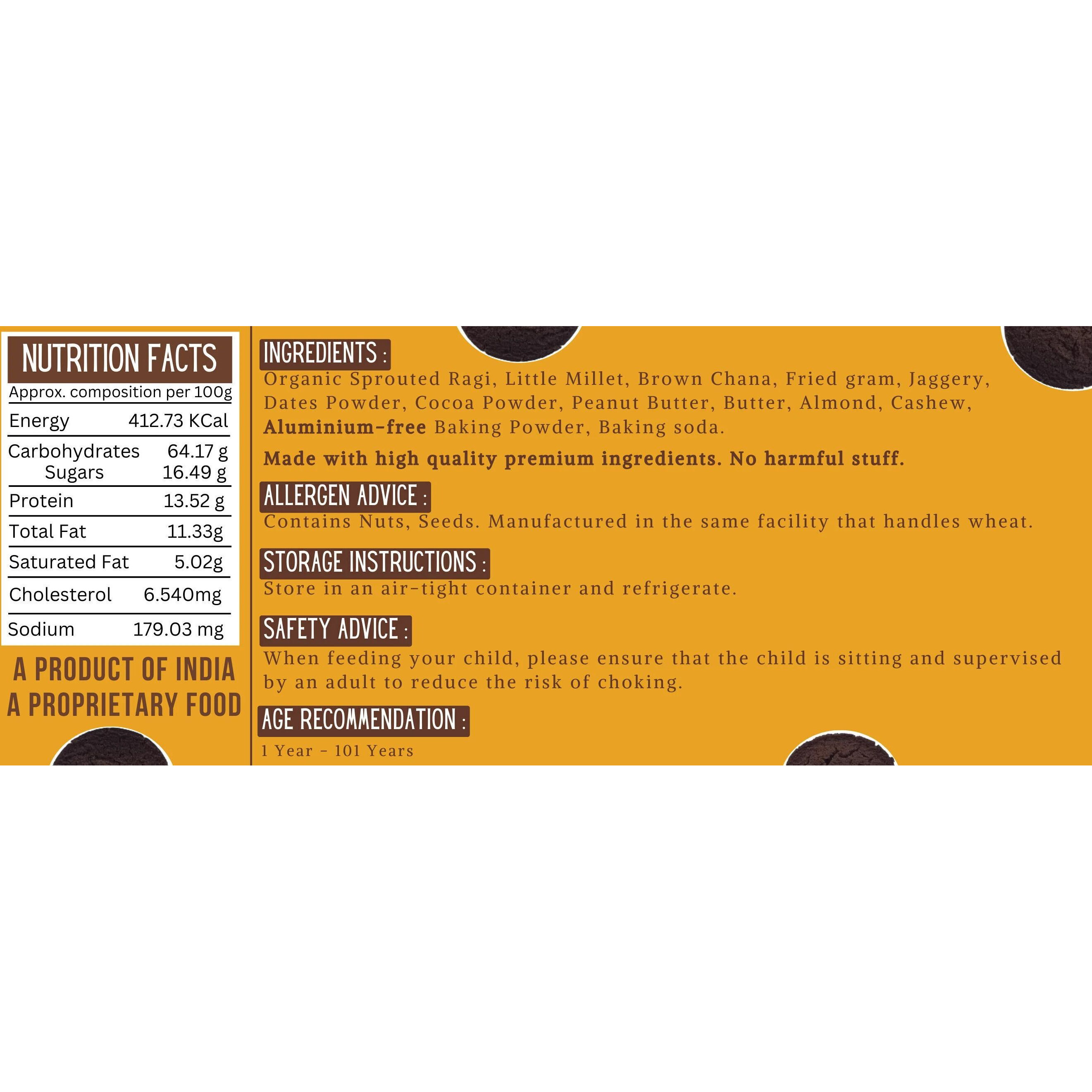 TummyFriendly Foods CookiesChocoOatsChoco-2x75 Baby Snacks 135 g