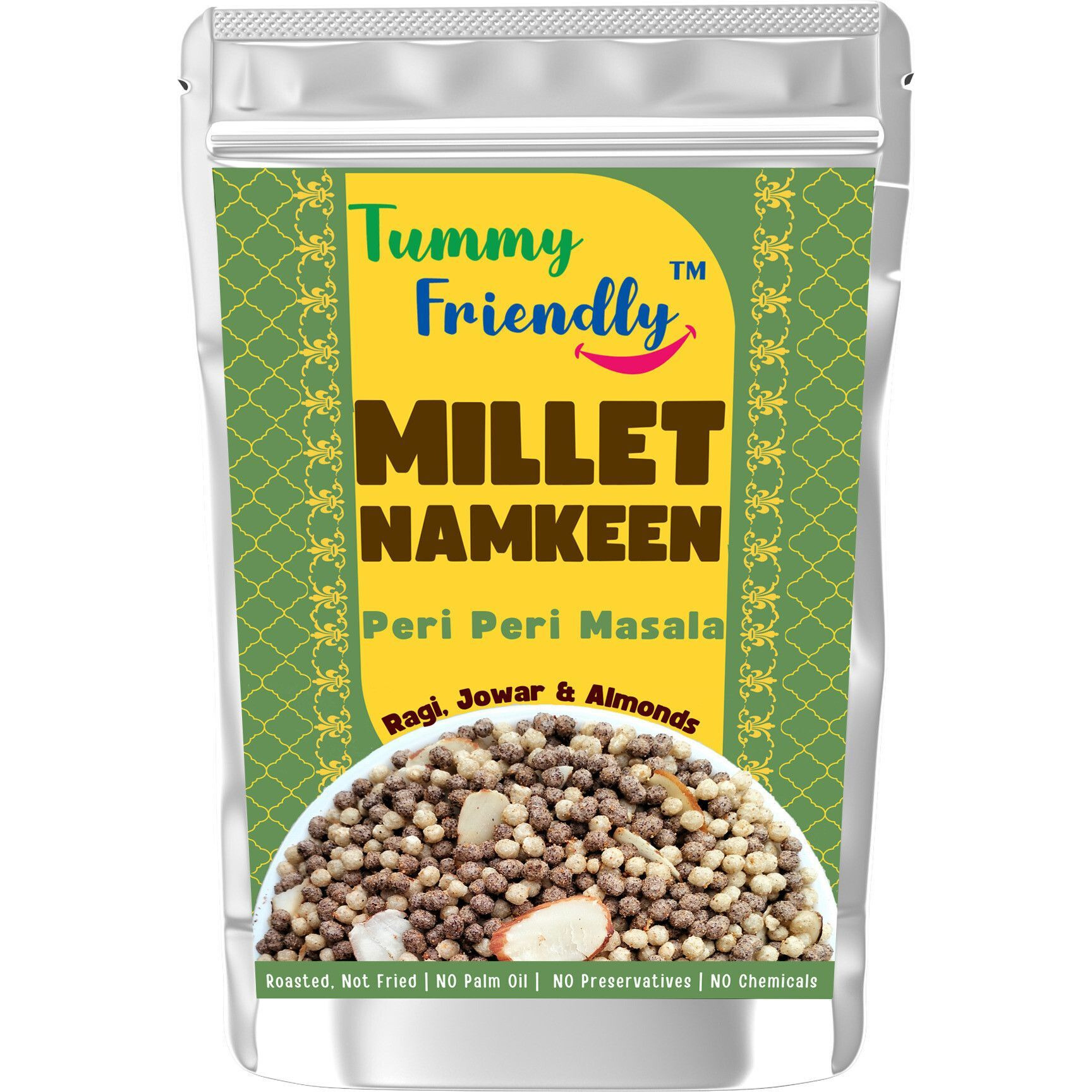 TummyFriendly Foods TummyFriendly Millet Namkeen Mixture. Healthy Roasted Namkeen Snacks-5, 70g Each Chips (4 x 70 g)