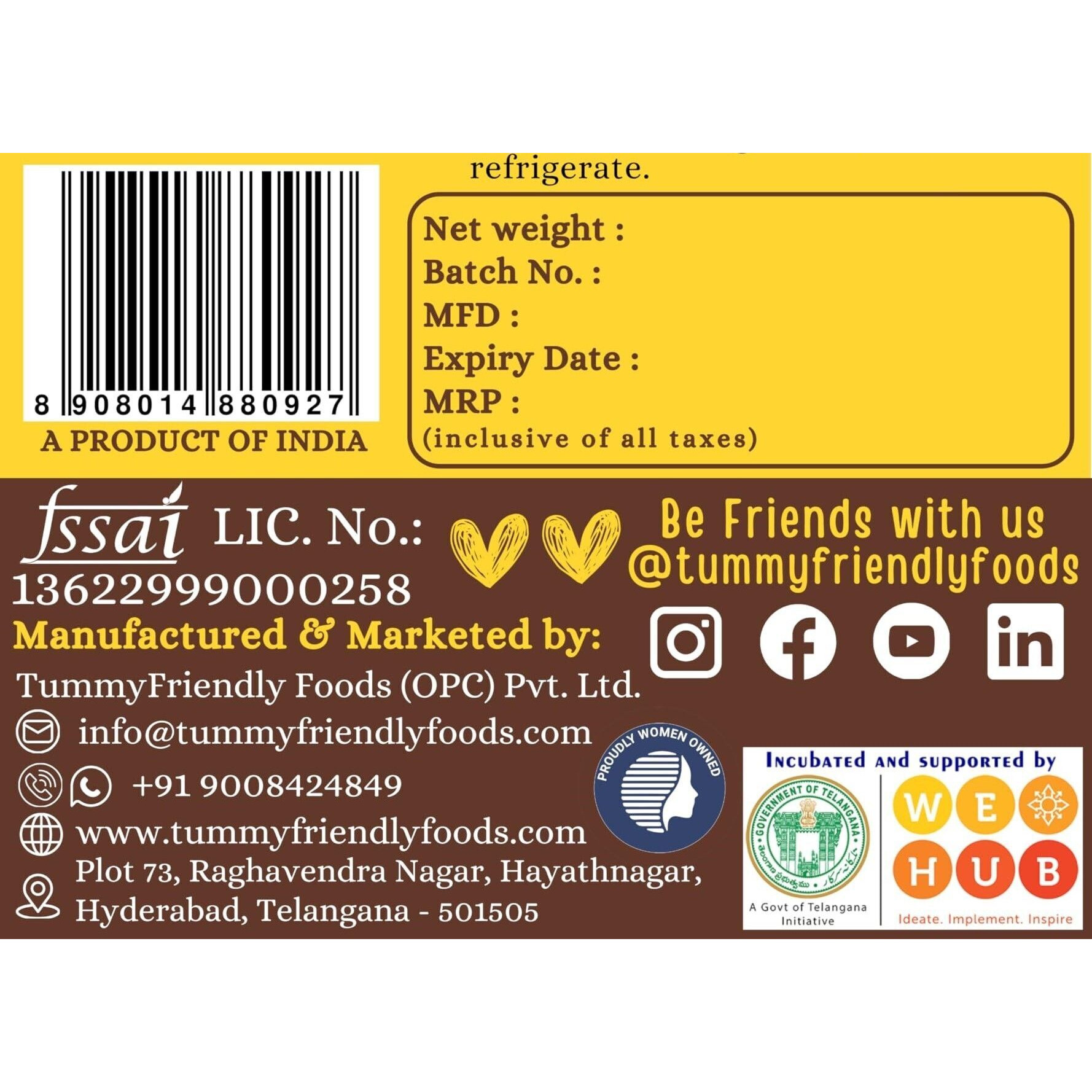 TummyFriendly Foods Tummy FriendlyFoods Toddler Cereal Organic Chocolate Health Mix (Each pack 100g) Cereal (400 g, Pack of 4, 12+ Months)