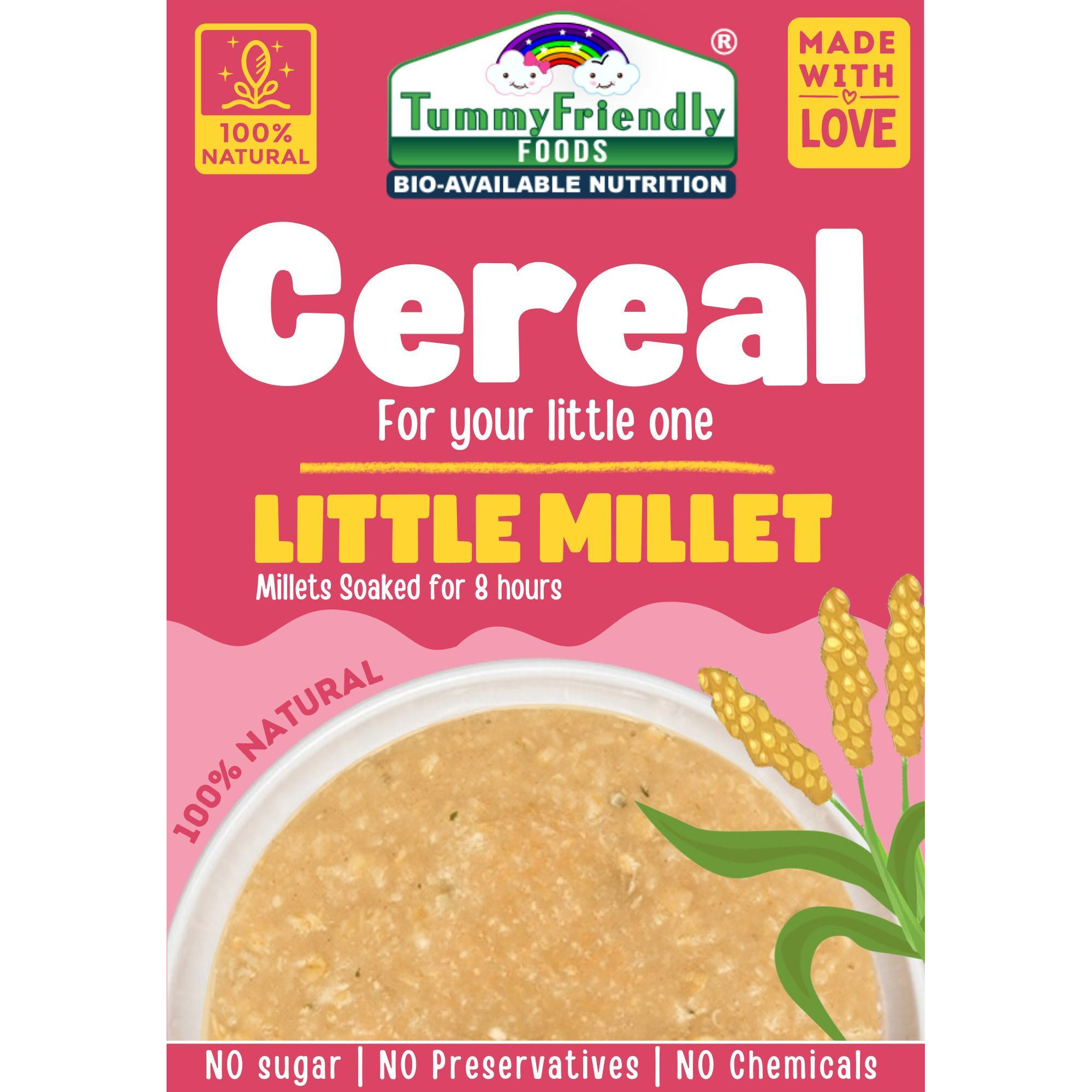 TummyFriendly Foods Tummy Friendly Foods Little Millet Cereal (300 g, 12+ Months)