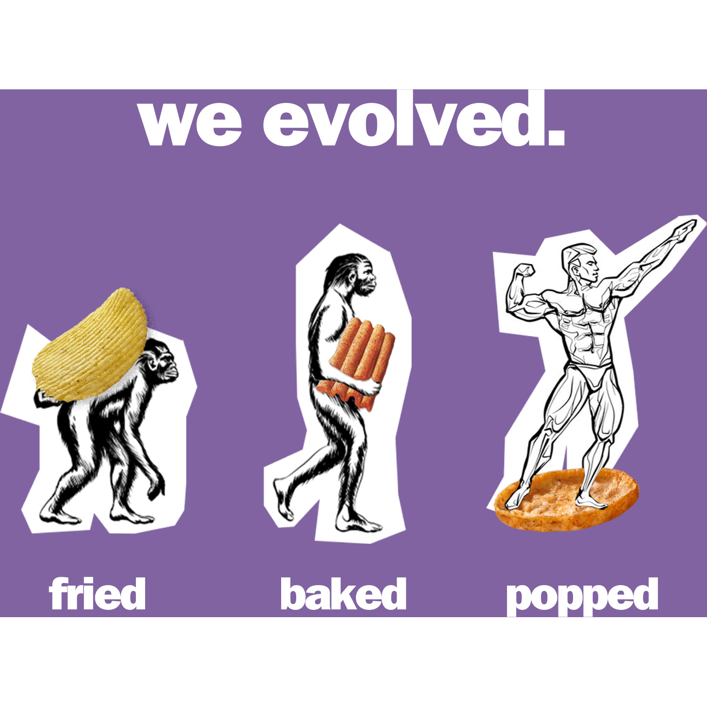 BRB Corn Popped Chips | Garlic Bread Flavour | Not Fried, Not Baked | 30% Less Oil, No Palm Oil, Healthy Snack | 5 x 48g Pack