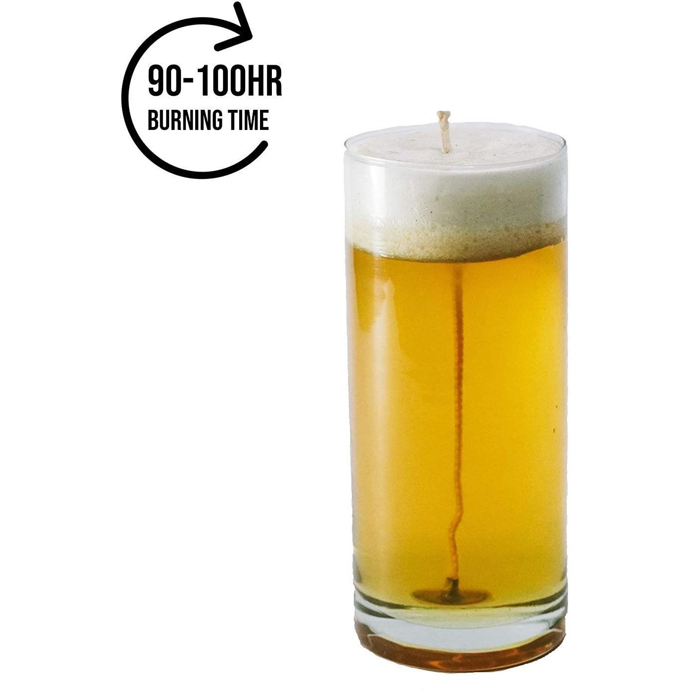 Aura Home Fragrances Scented Gel Wax Glass Candles Burn Time 90 to100 Hours Pack Candle (Yellow, Pack of 1)