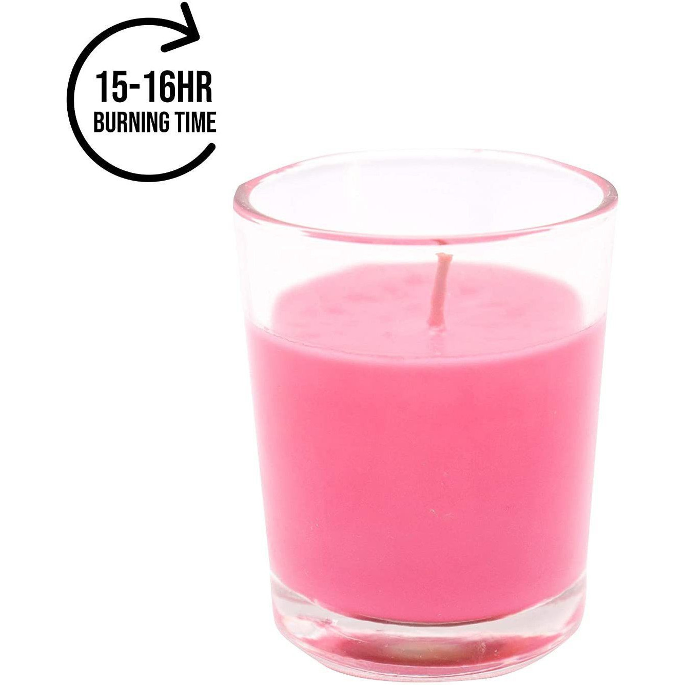Aura Home Fragrances Aromatic Short Glass Candle 15-16 Hours Burn Time Pack of 12 Candle (Multicolor, Pack of 1)