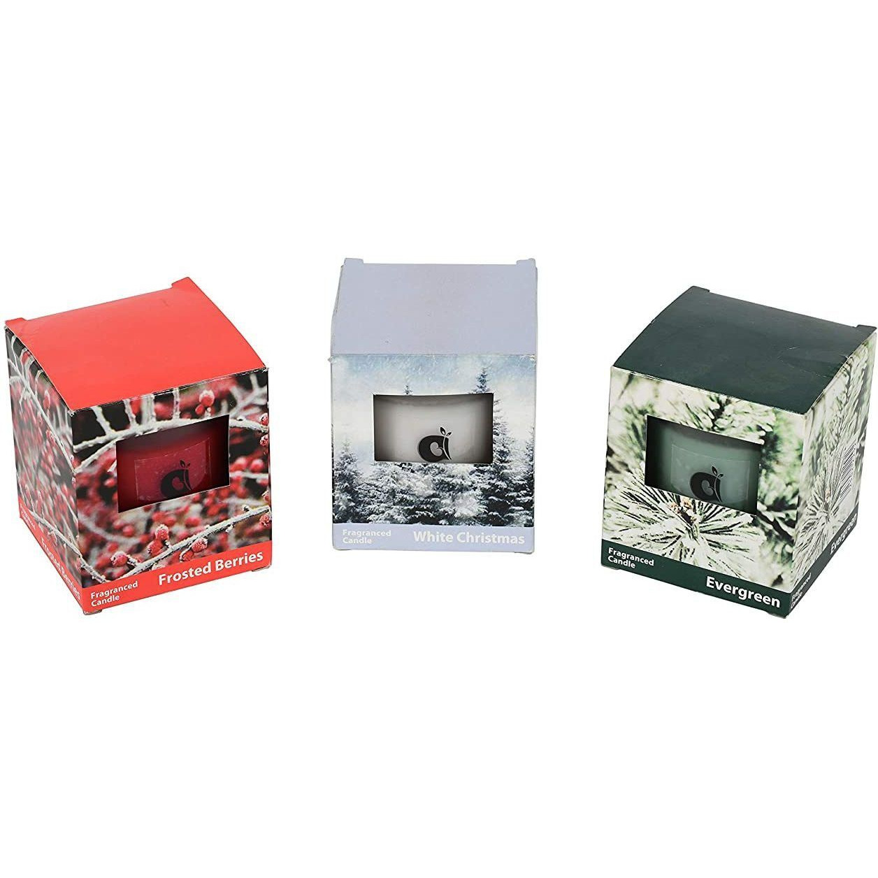 Aura Home Fragrances Aromatic Frosted Glass Candles Pack of 3 Pack of 3 (Scented Candle (Multicolor, Pack of 1)