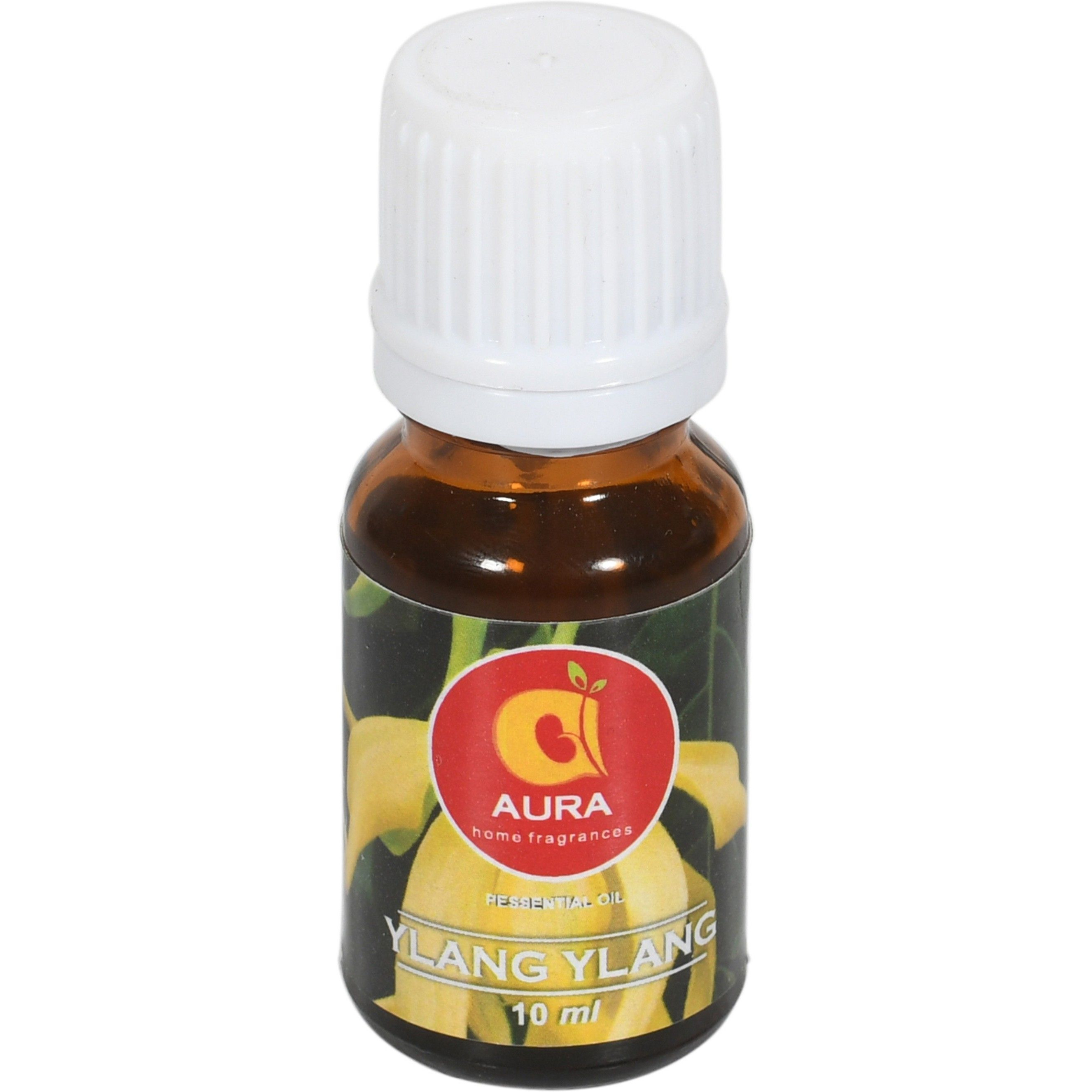 Aura Pure & Natural Ylang Ylang Essential Oil For Improving Skin Appearance & Treat All Hair Related Problem | Suitable For Body Massage | Best for Immunity, Relaxation & Improve Mood Swings | Diffuser & Therapeutic Grade (10 ML) (10 ml)