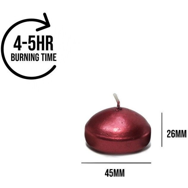 Aura Home Fragrances Multicoloured Floating Candles | Candles for Diwali Decoration | Pack of 4 Pcs. Candle (Multicolor, Pack of 4)