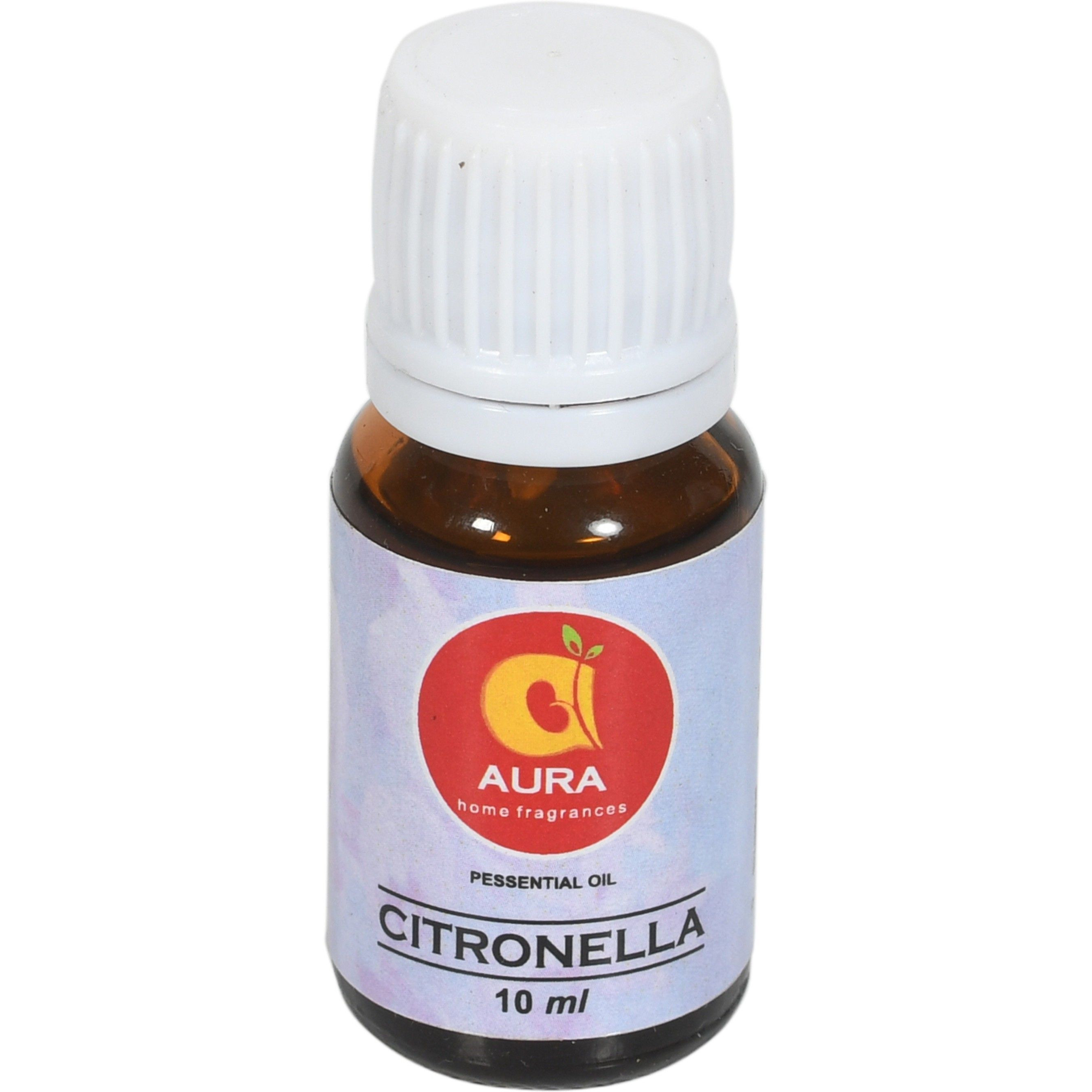 Aura Citronella Essential Oil, 100% Natural, Pure & Undiluted, Best For Hair & Skin, Diffuser & Refreshing Aroma (10 ML) (10 ml)