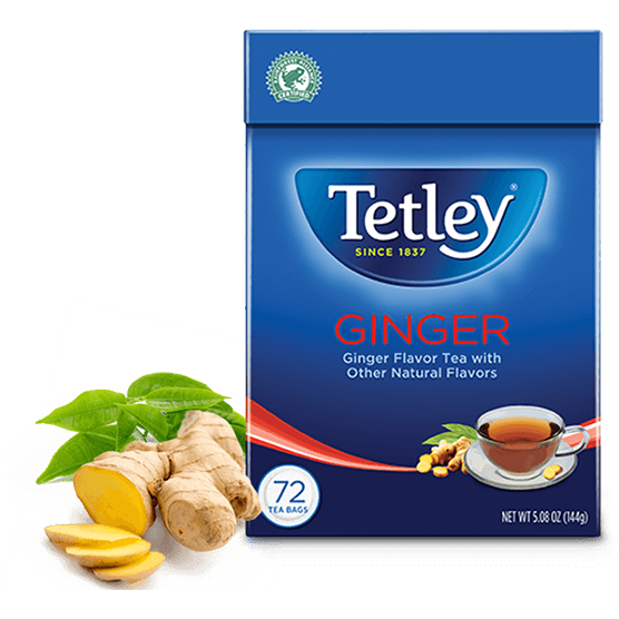 TETLEY TEA GINGER 72BAG