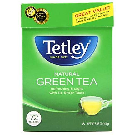 TETLEY GREEN TEA NATURAL 72BAG
