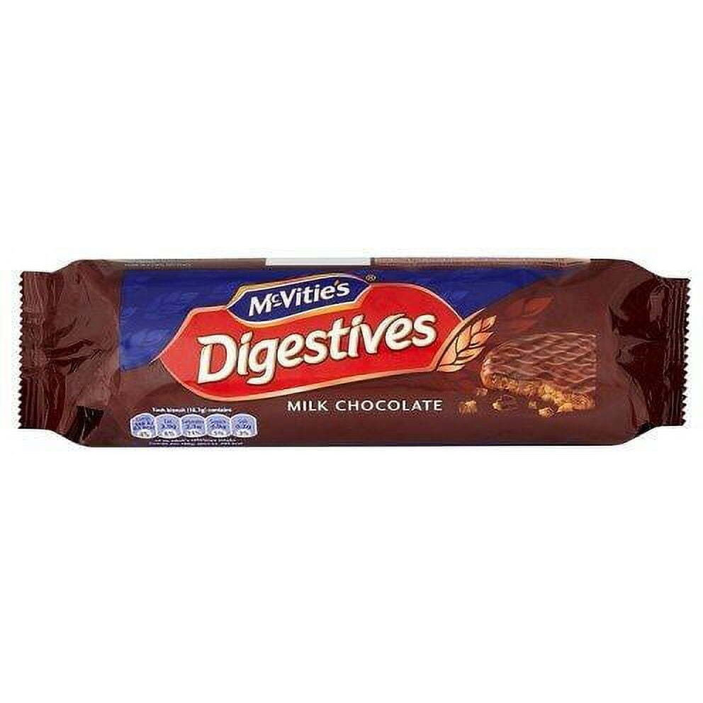 MCVITIES DIGESTIVE WHEAT BISCUITS W/MILK CHOCO 300GM