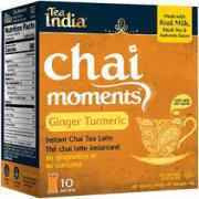 TEA INDIA GINGER TURMERIC TEA 10BAGS