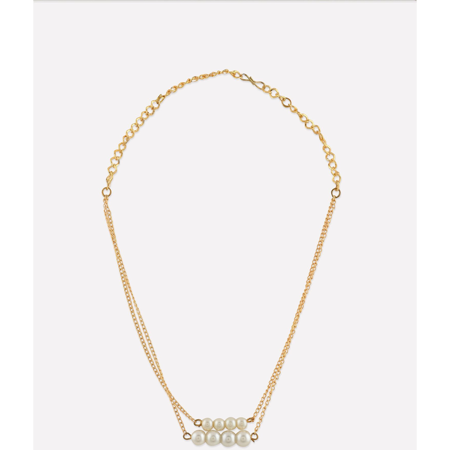 Prizetaa Alloy Gold-plated White Jewellery Set (Pack of 3)