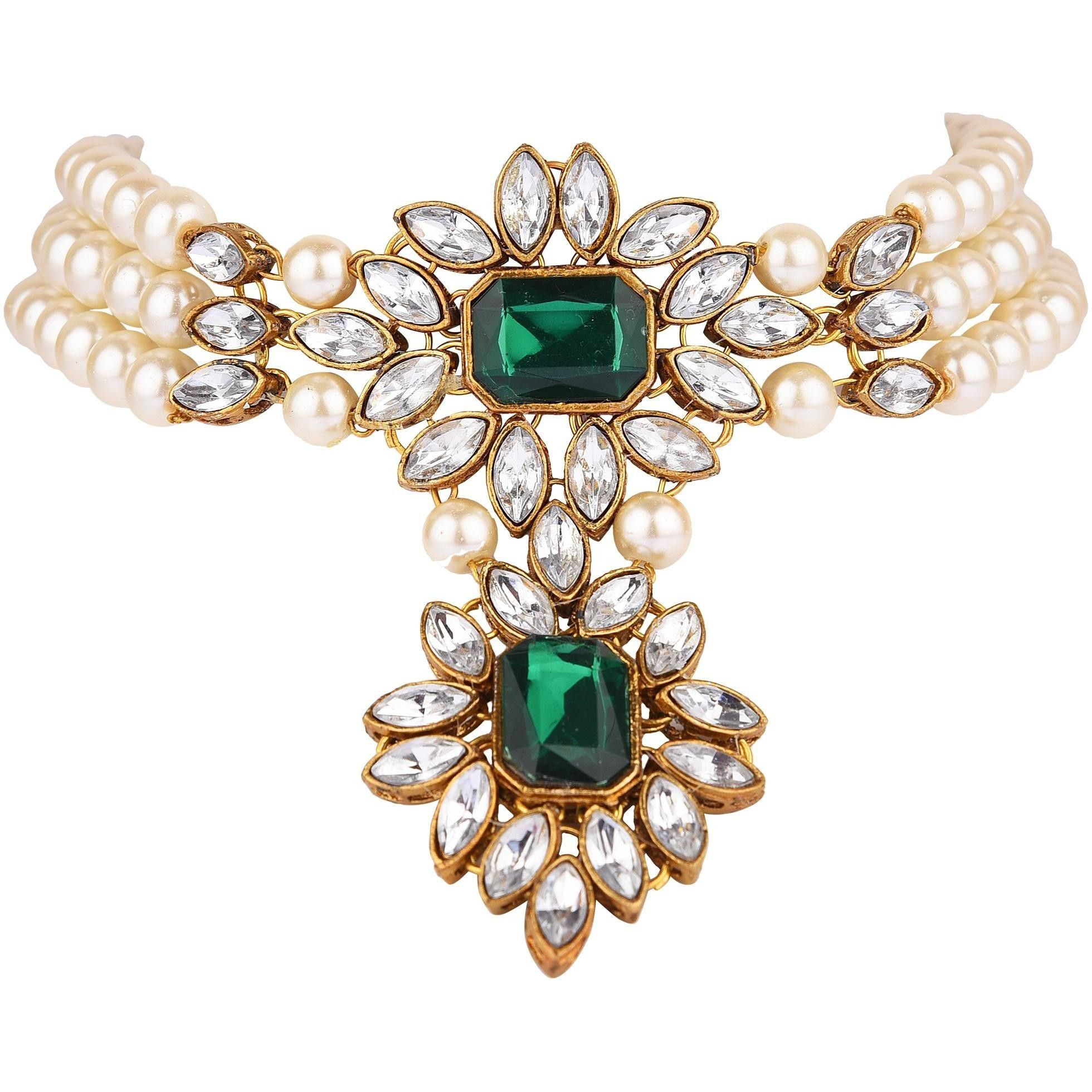 Prizetaa Alloy Green Jewellery Set (Pack of 1)