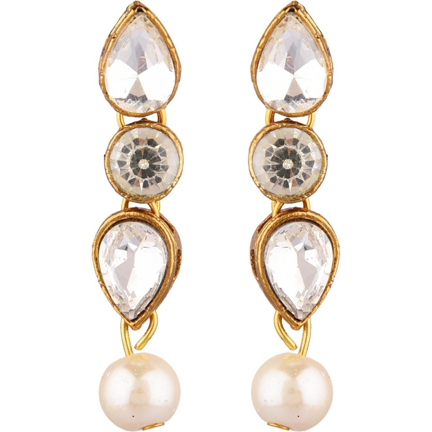 Prizetaa Alloy White Jewellery Set (Pack of 1)