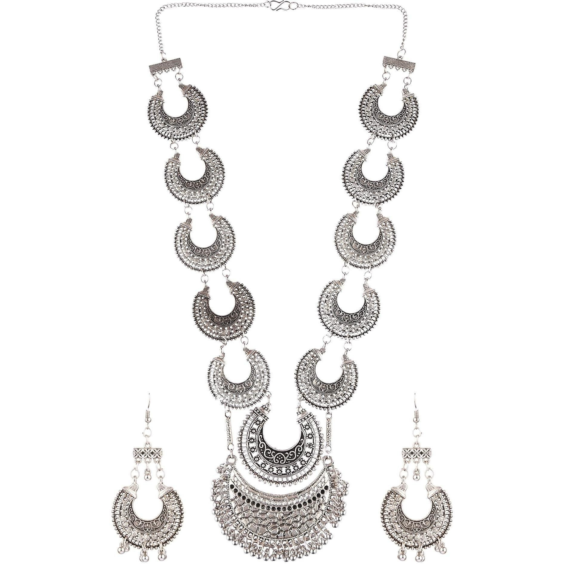 Prizetaa Alloy Silver Jewellery Set (Pack of 1)