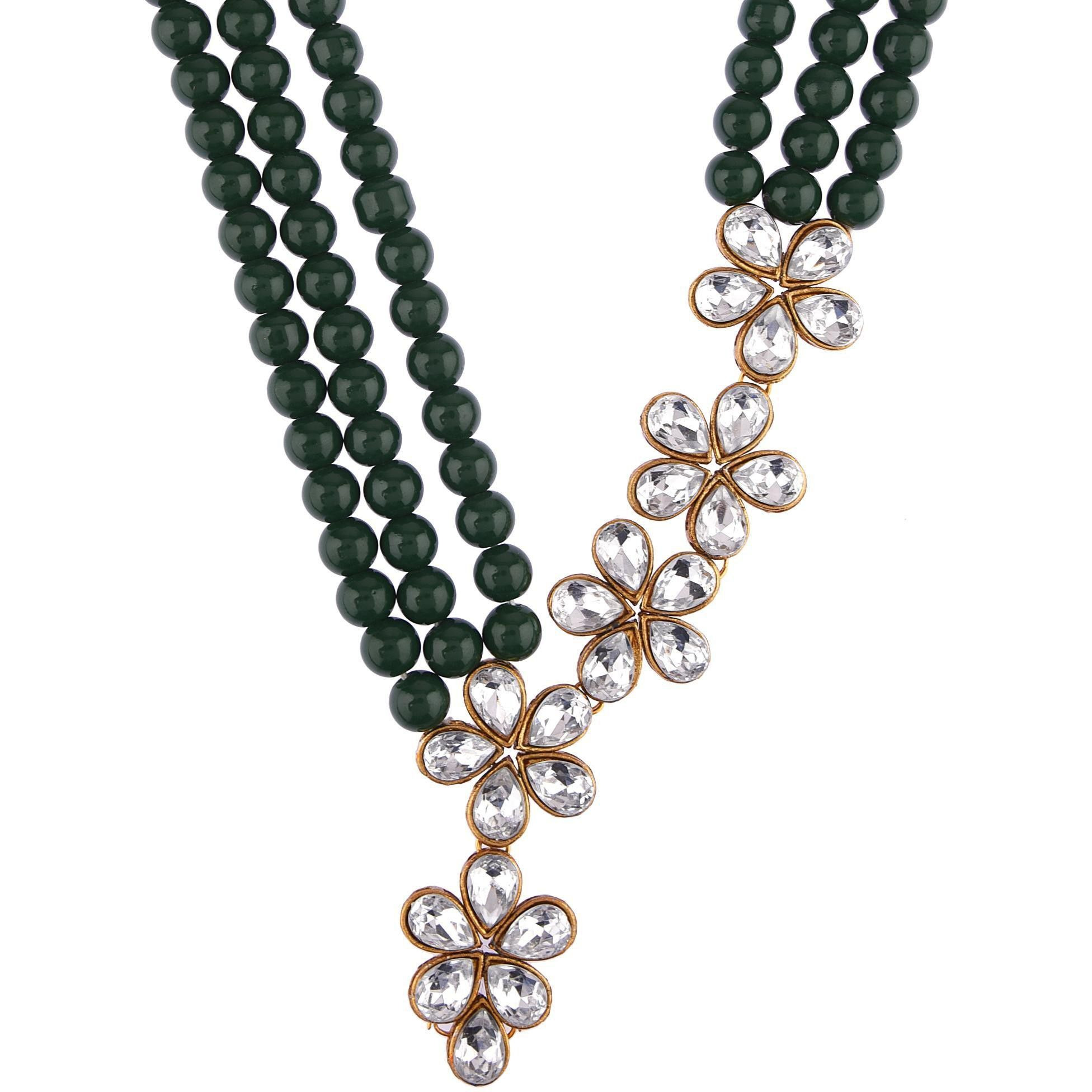 Prizetaa Alloy Green Jewellery Set (Pack of 1)