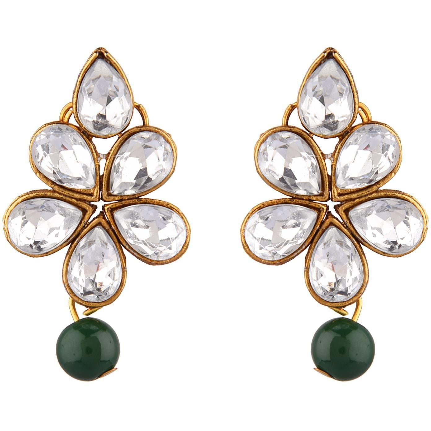 Prizetaa Alloy Green Jewellery Set (Pack of 1)