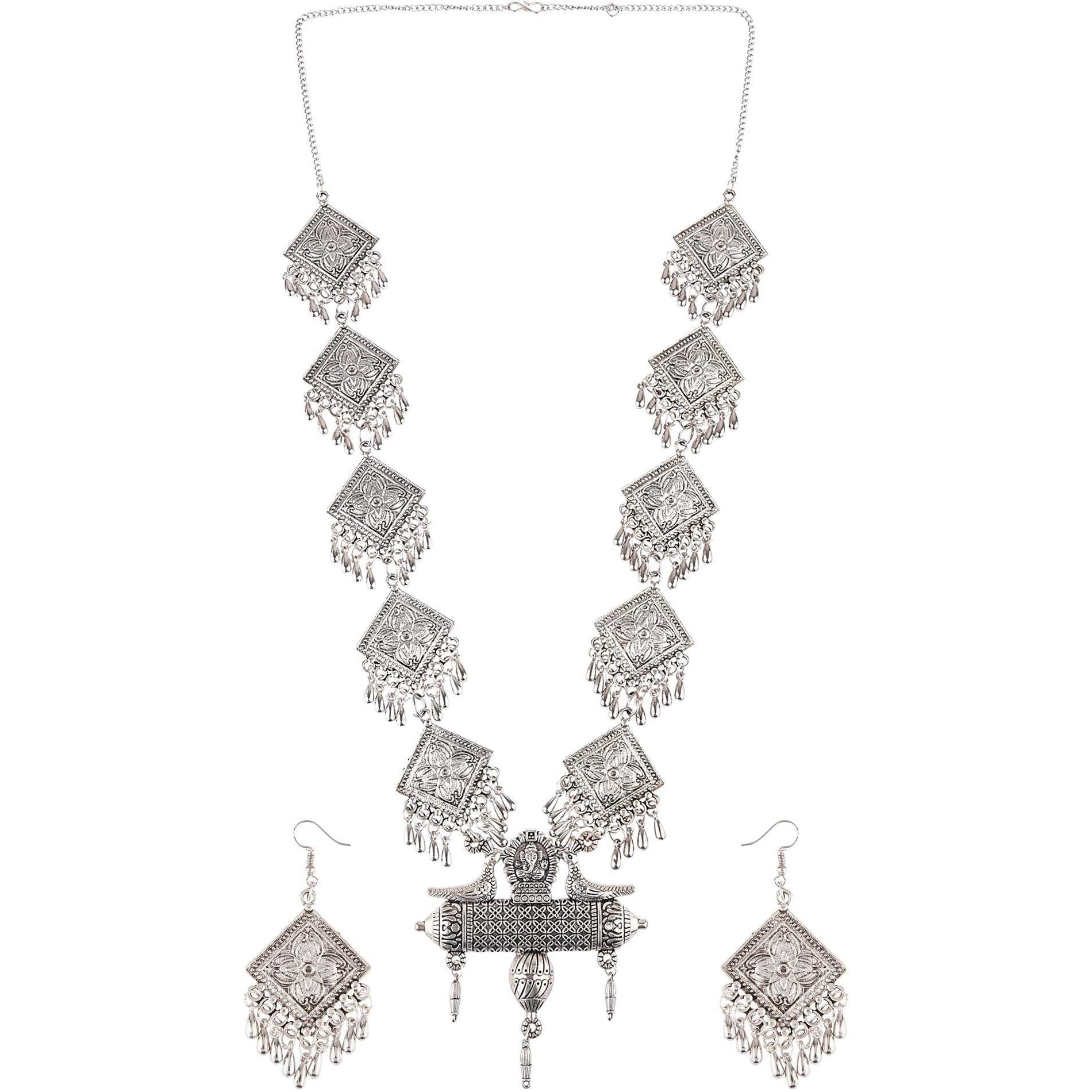 Prizetaa Alloy Silver Jewellery Set (Pack of 1)