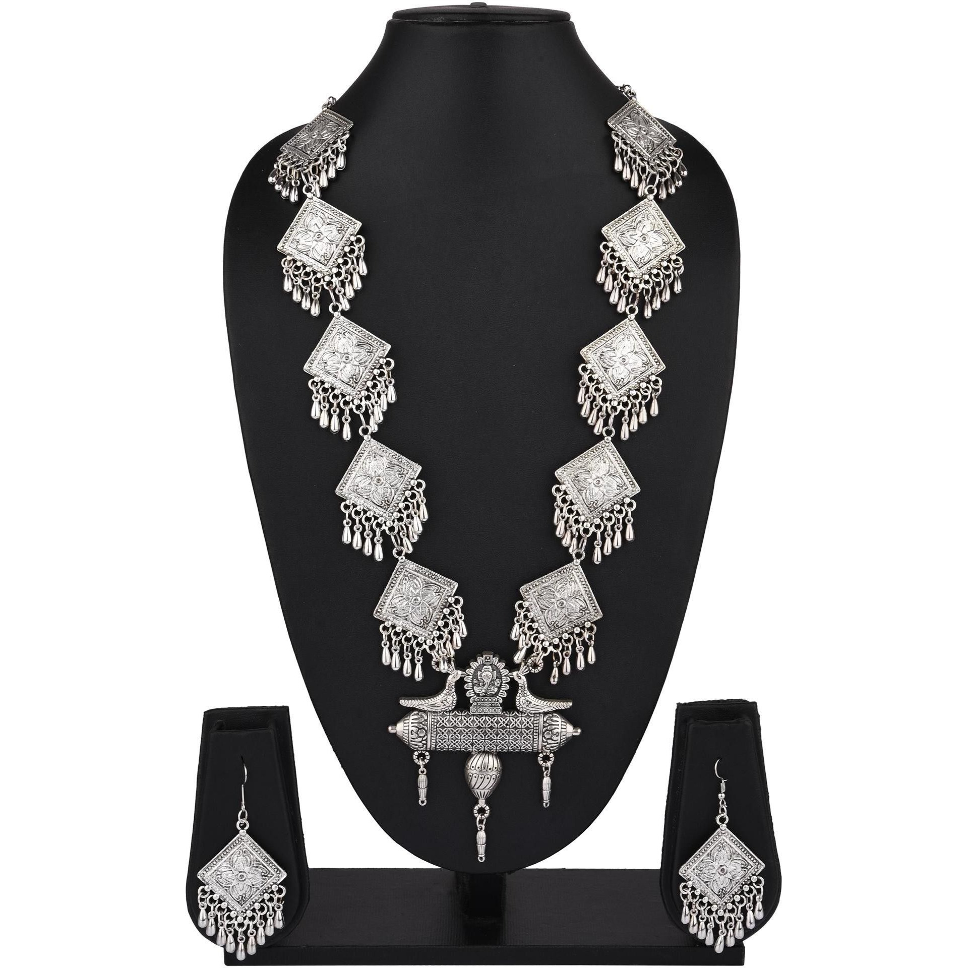 Prizetaa Alloy Silver Jewellery Set (Pack of 1)