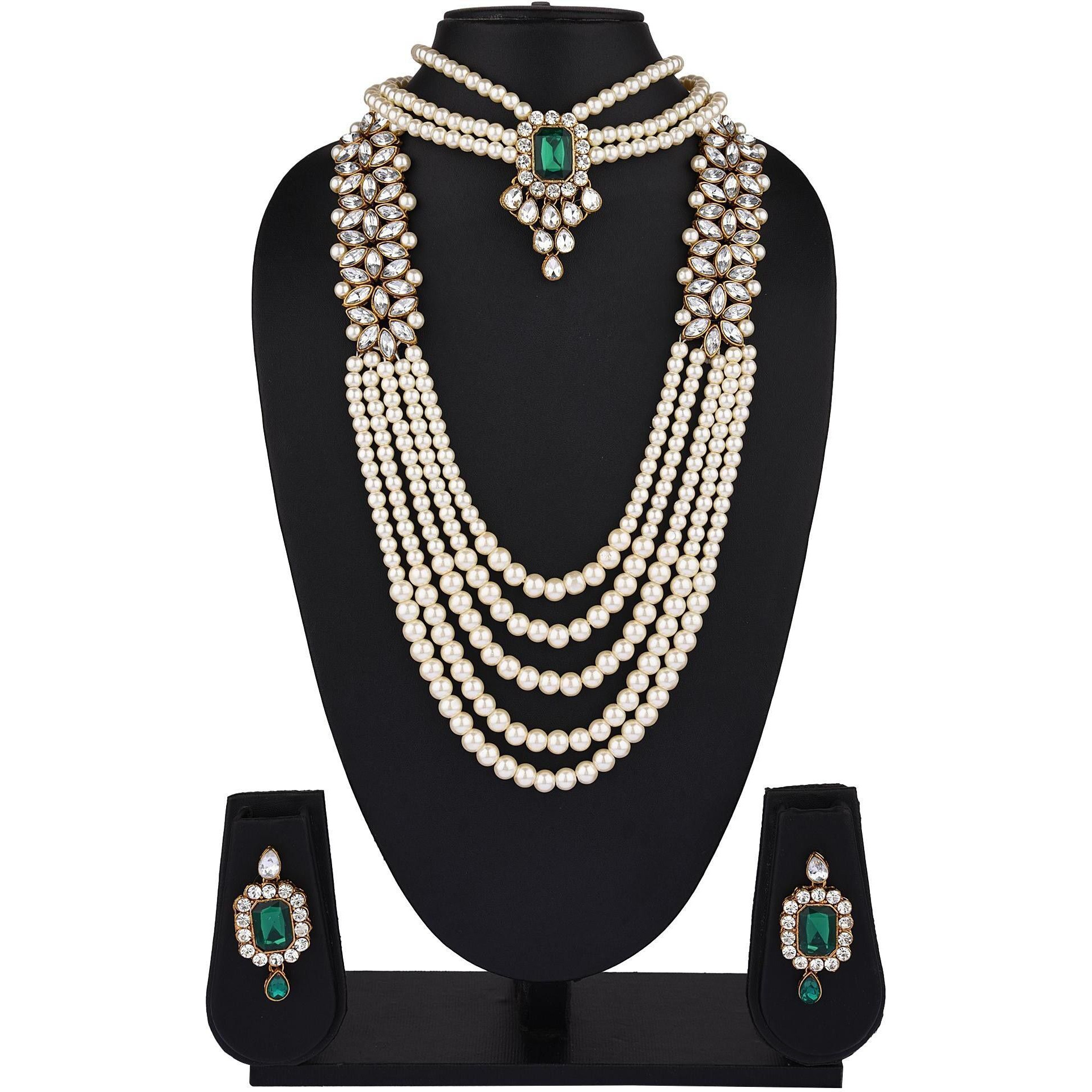 Prizetaa Alloy Green Jewellery Set (Pack of 1)