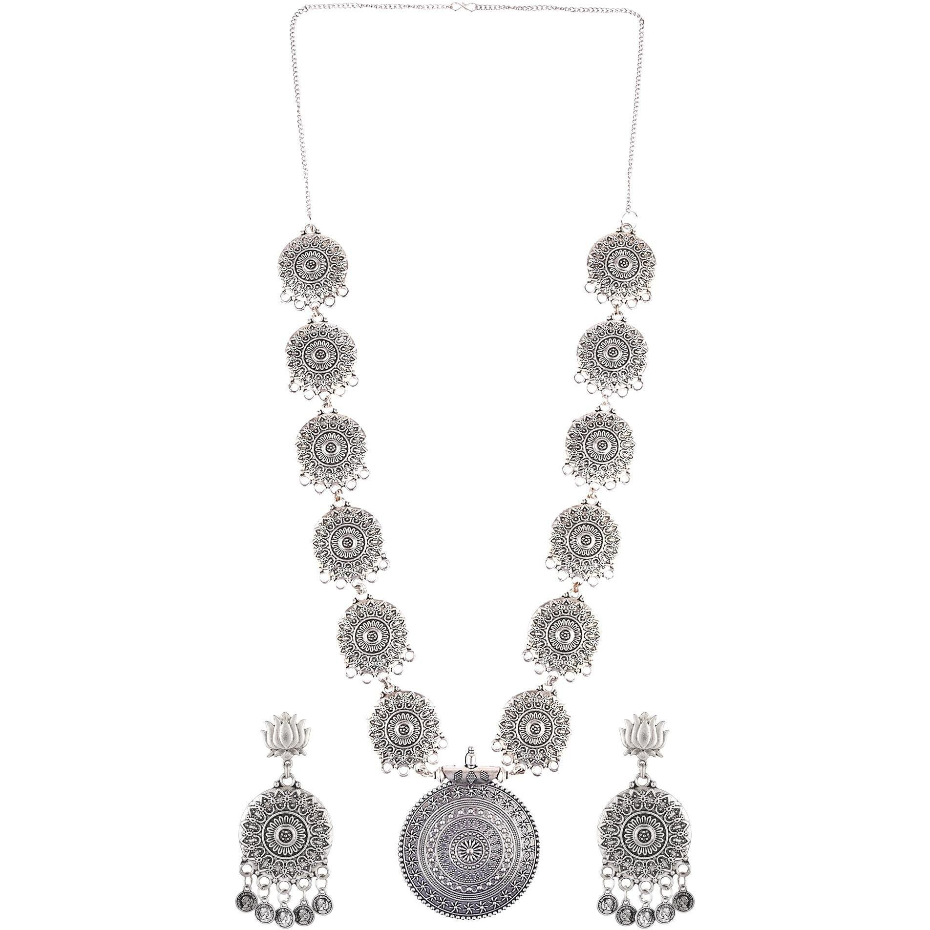 Prizetaa Alloy Silver Jewellery Set (Pack of 1)