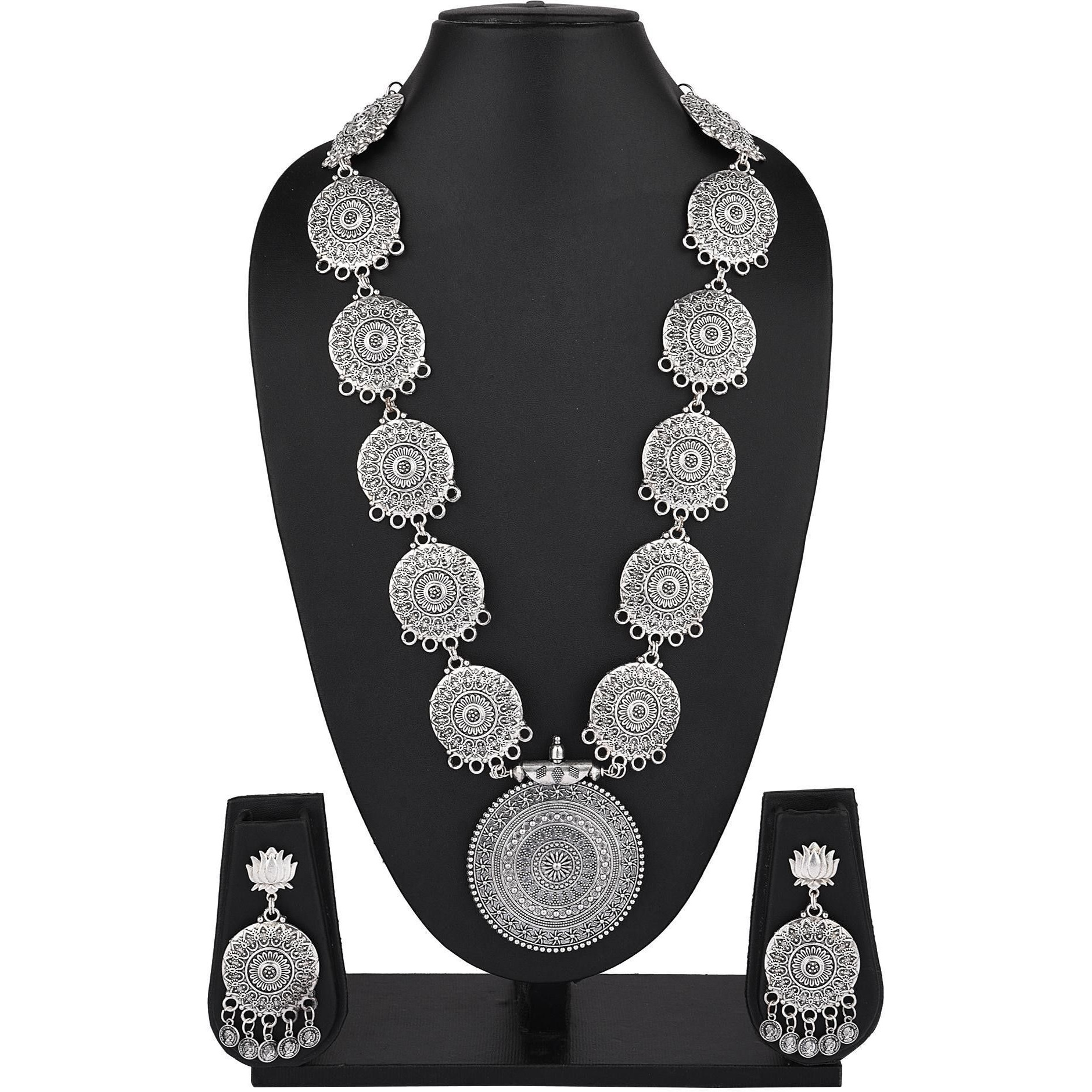 Prizetaa Alloy Silver Jewellery Set (Pack of 1)