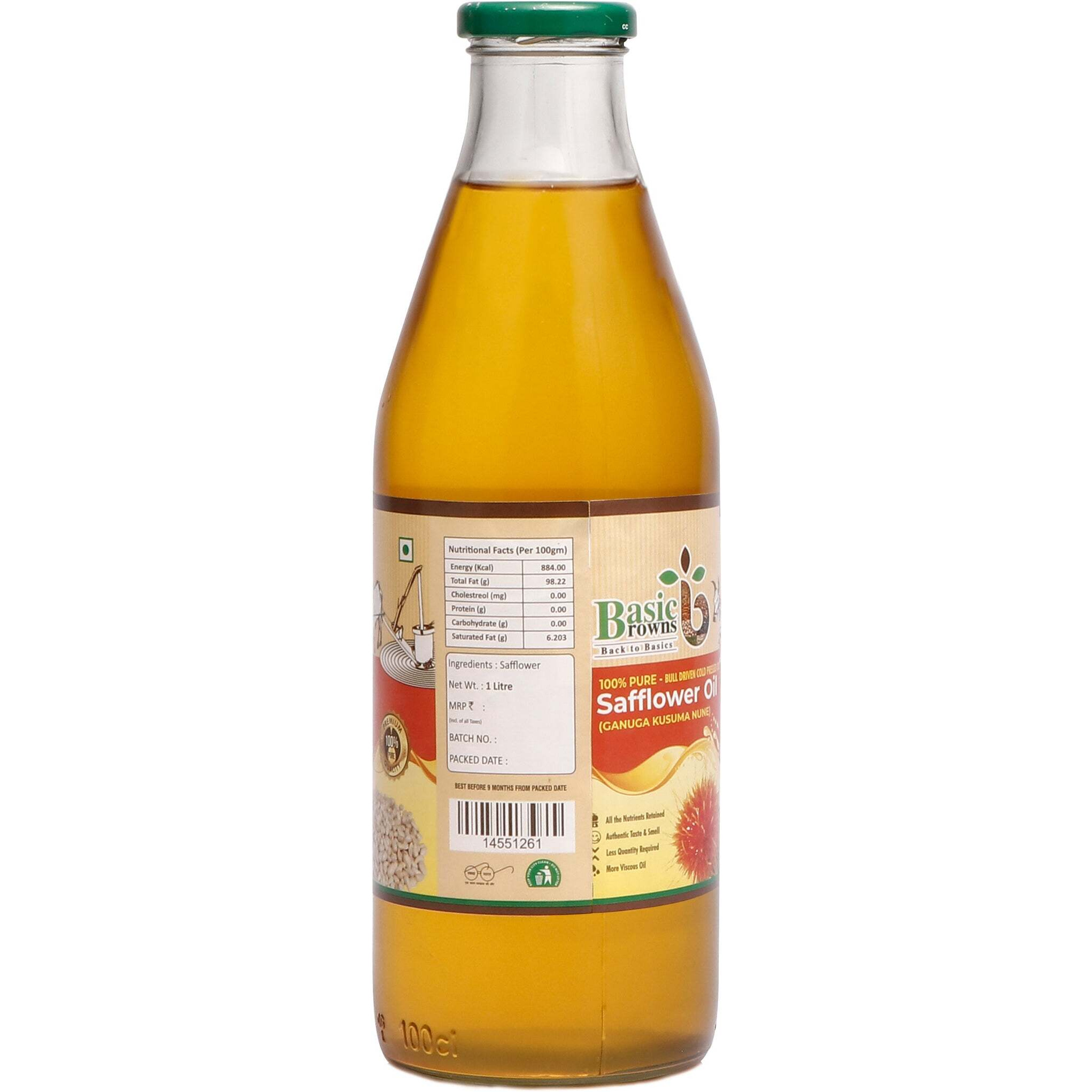 BasicBrowns Bull Driven Safflower Oil L