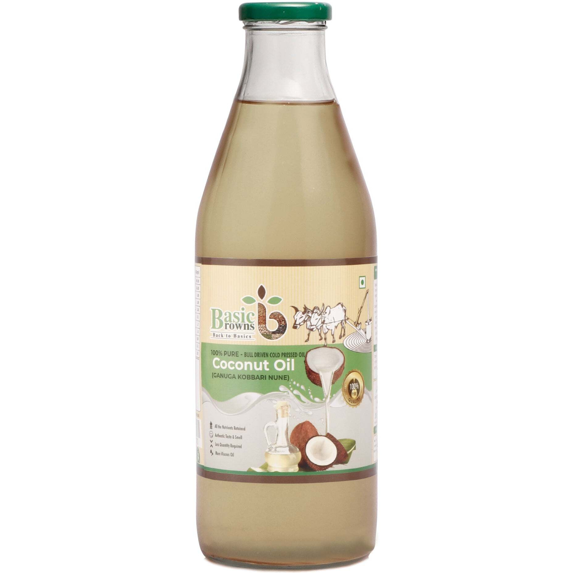 BasicBrowns Bull Driven Coconut Oil L