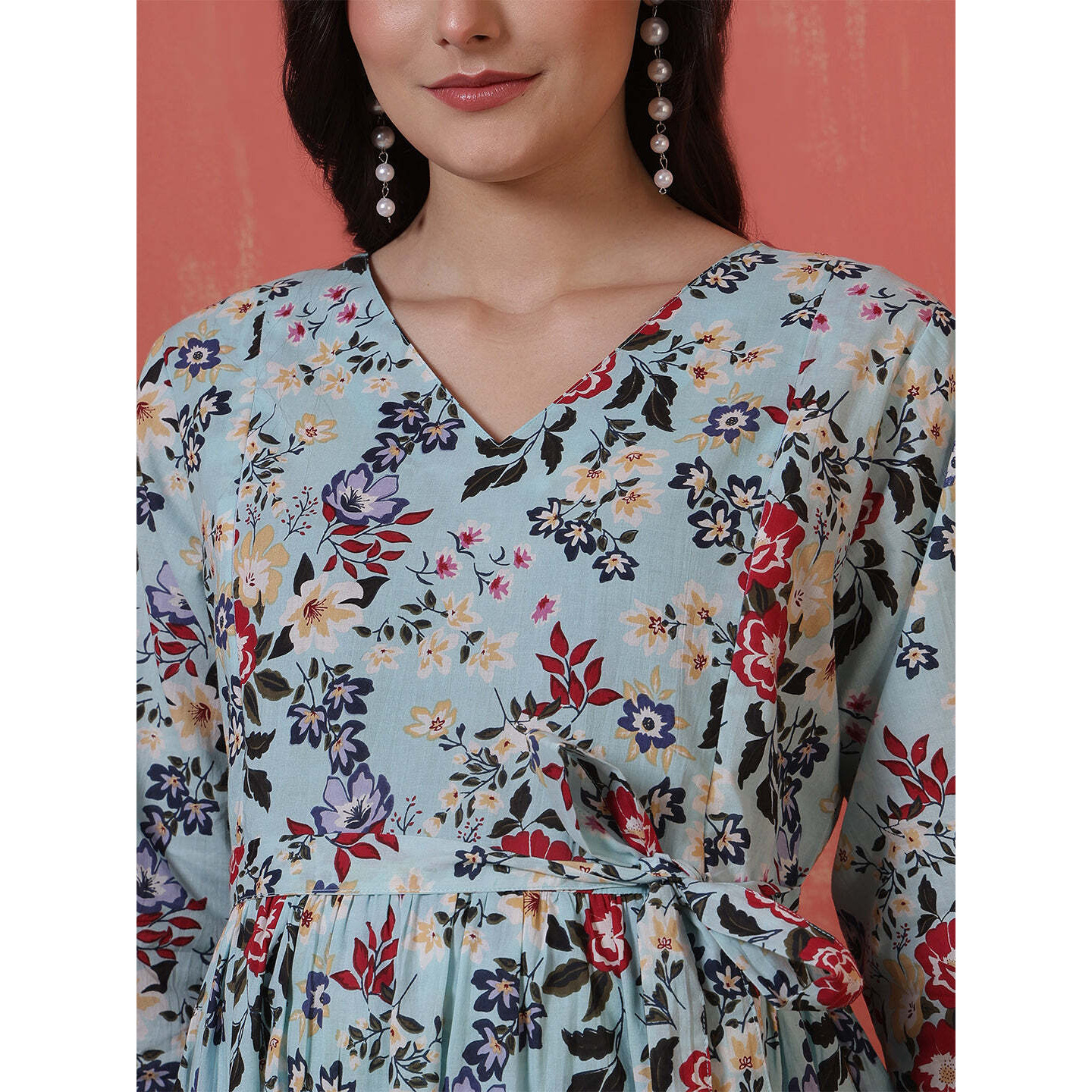 Multicolor Printed Maternity Dress fro Women