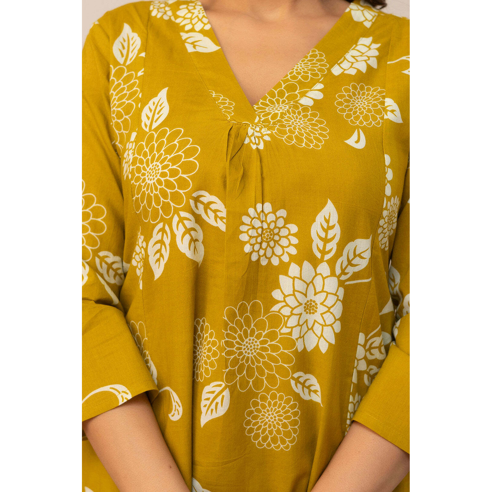 Yellow Printed Co-Ord Set for Women