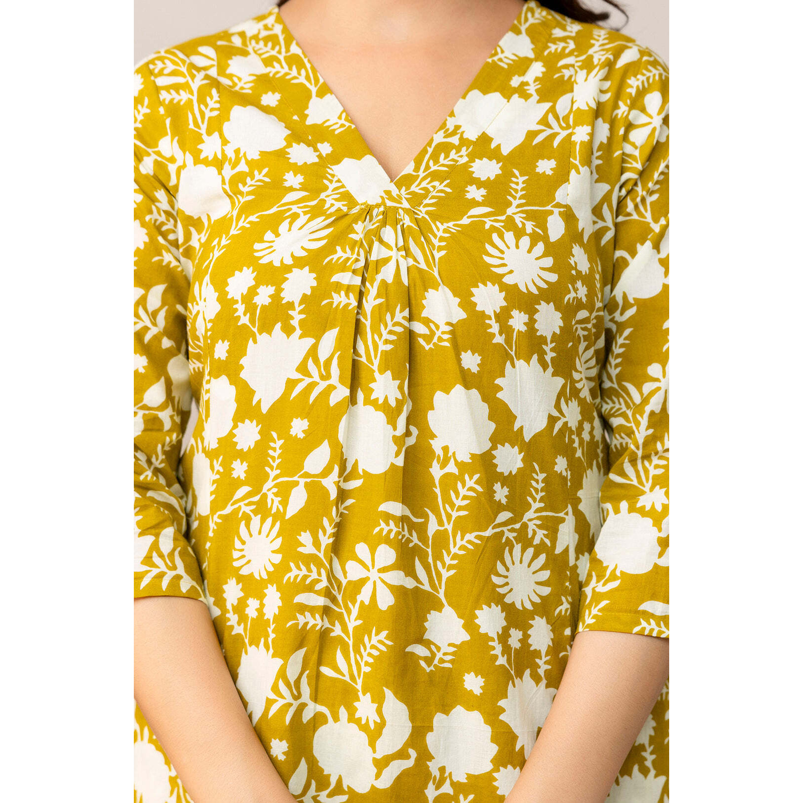 Yellow Printed Co-Ord Set for Women