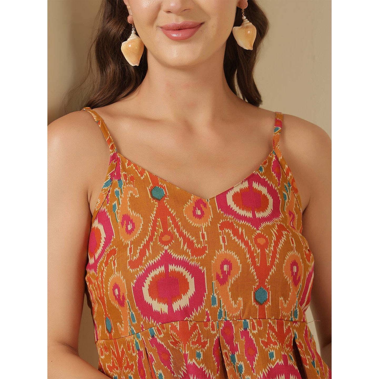 Multicolor Printed Sleeveless Top for Women